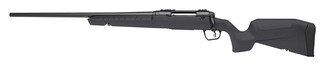 Left hand 22-250 Remington bolt action rifle, gray.
